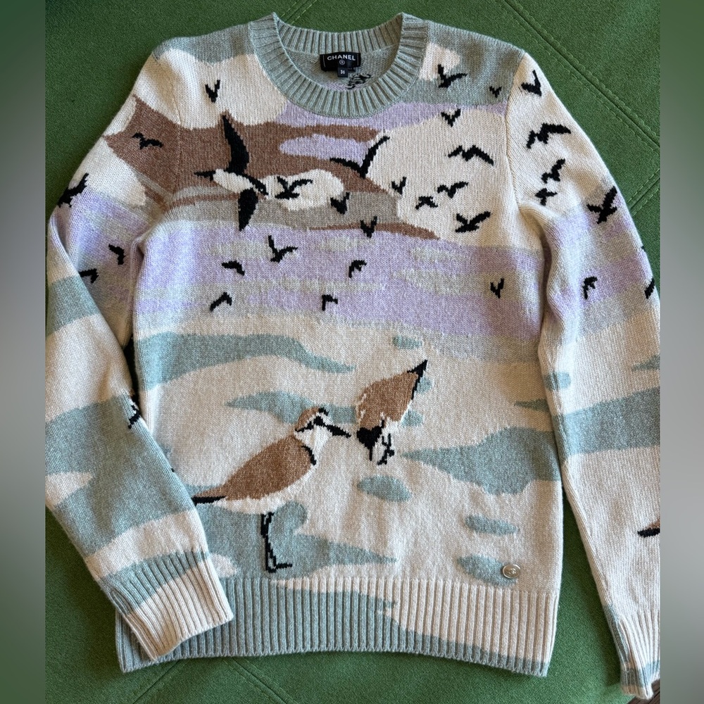 CHANEL Cashmere Pullover Sweater from Fall Winter 2024 (chanel24k) Size FR36
